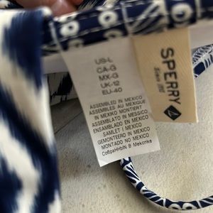 Sperry tube top ruched front swimsuit top